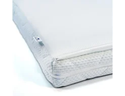 ABZ Peutermatras 70 x 140 cm Witte Panter Koudschuim Met Ventilerende Airgosafe Topper
