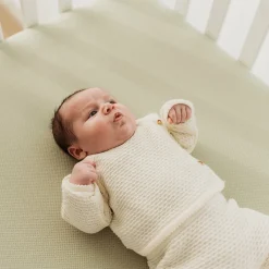 Aerosleep Hoeslaken Meegroeiledikant Olive 70 x 140 cm