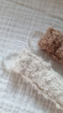 Animal Clip Teddy Off White