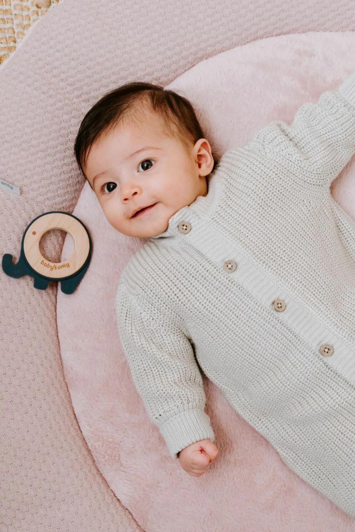 Baby's Only Bijtring Olifant Vintage Blue