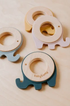 Baby's Only Bijtring Olifant Stonegreen