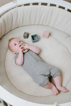 Baby's Only Boxkleed Rond Sky Urban Taupe 90 cm