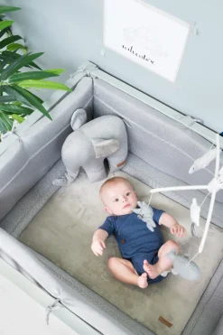 Baby's Only Boxkleed Sparkle Goud-Ivoor Mêlee - 80x100 cm