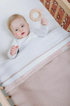 Baby's Only Ledikant Deken Teddy Sky Oud Roze 100 x 135 cm