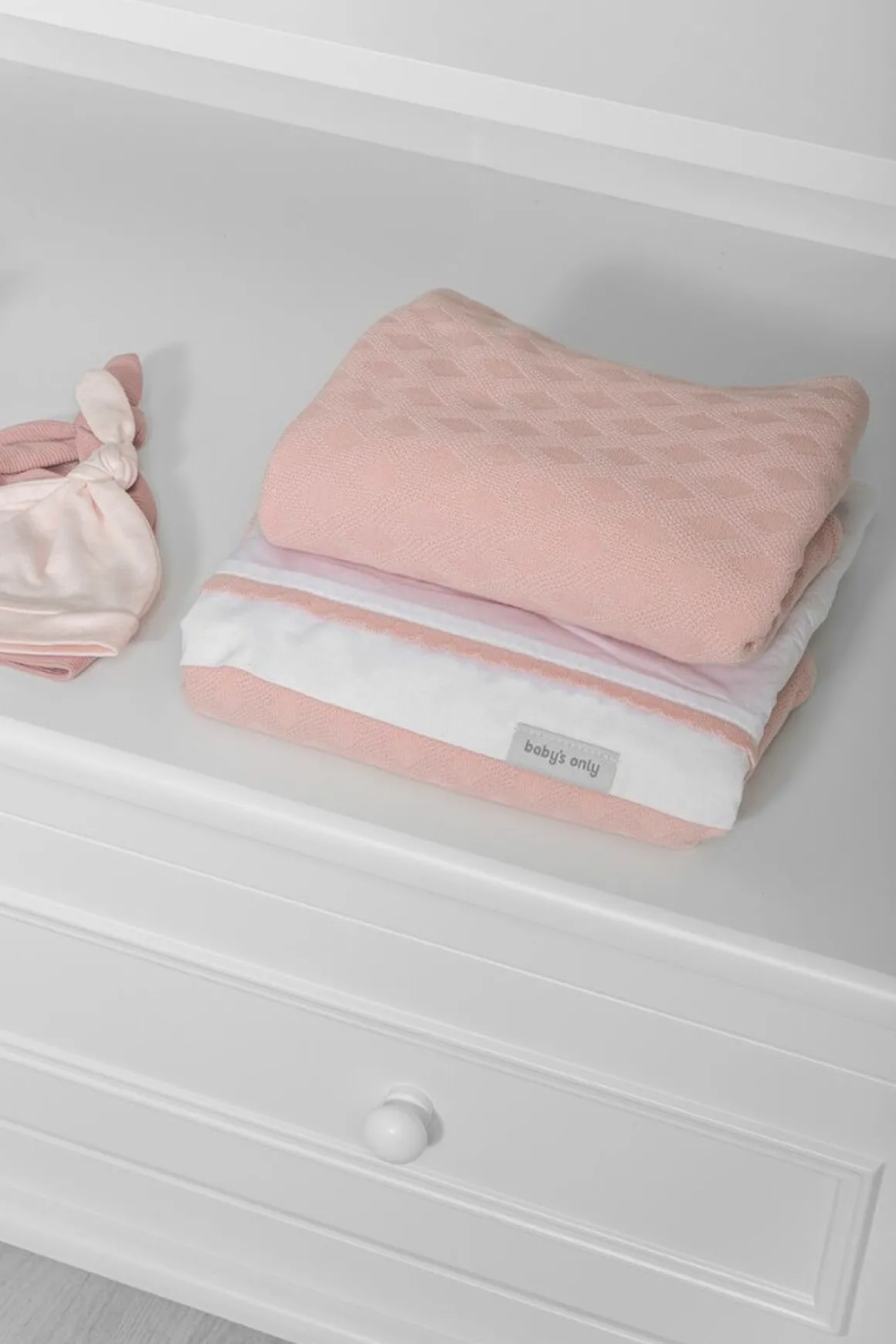 Baby's Only Ledikant Deken Chenille Reef Misty Pink 100 x 135 cm