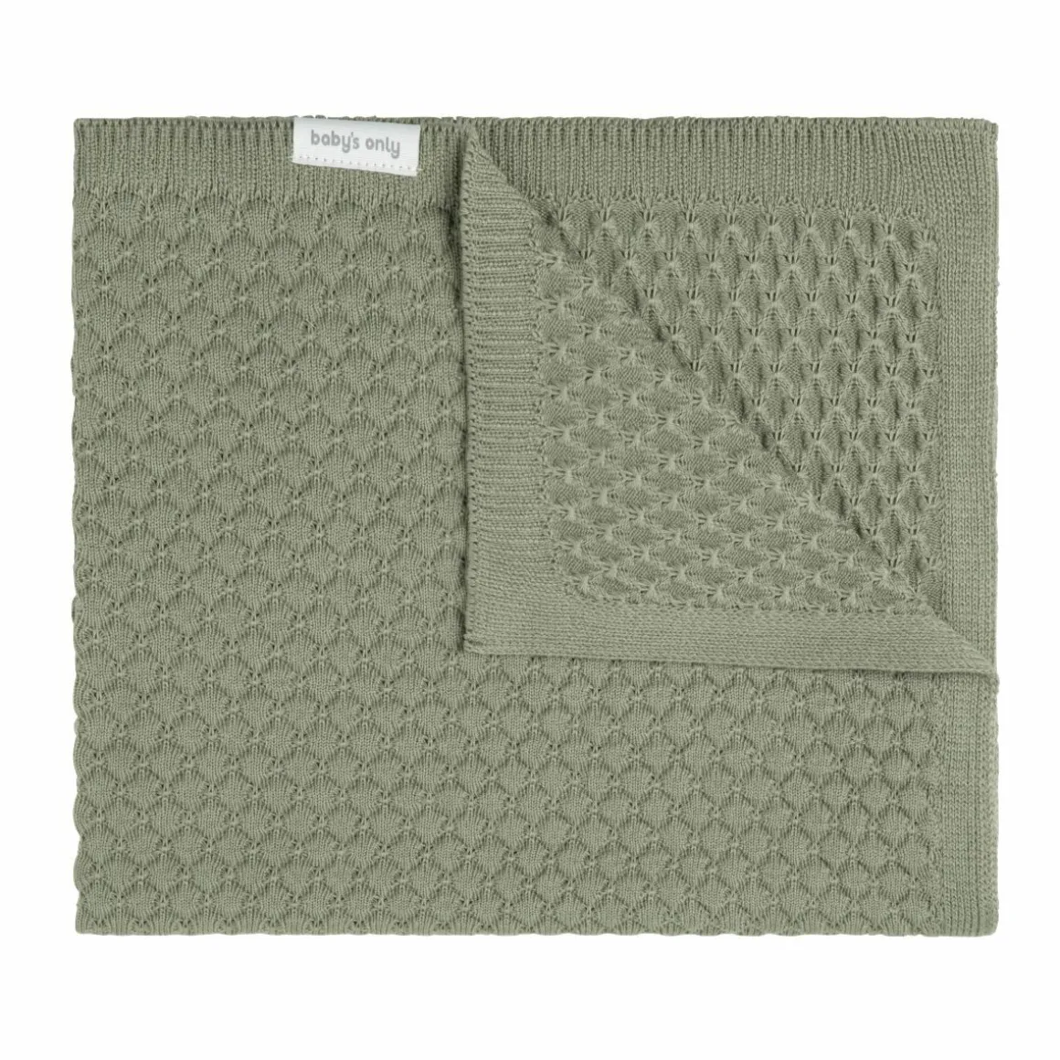 Baby's Only Ledikant Deken Sky Chunky Urban Green 100 x 135 cm