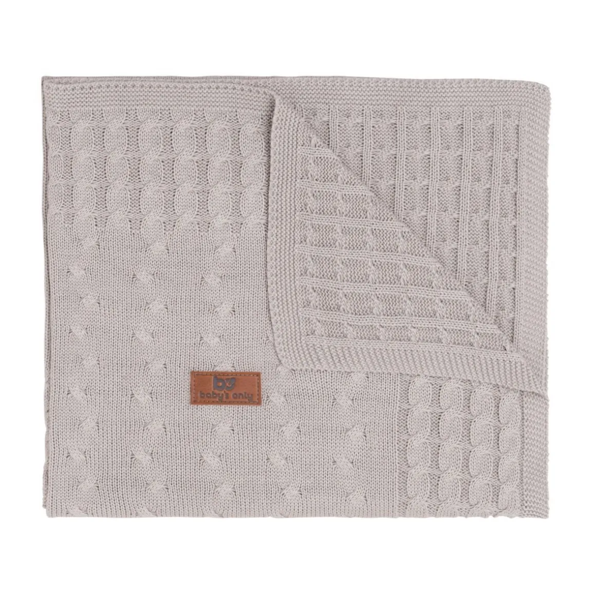 Baby's Only Ledikantdeken Cable Leem 100 x135 cm