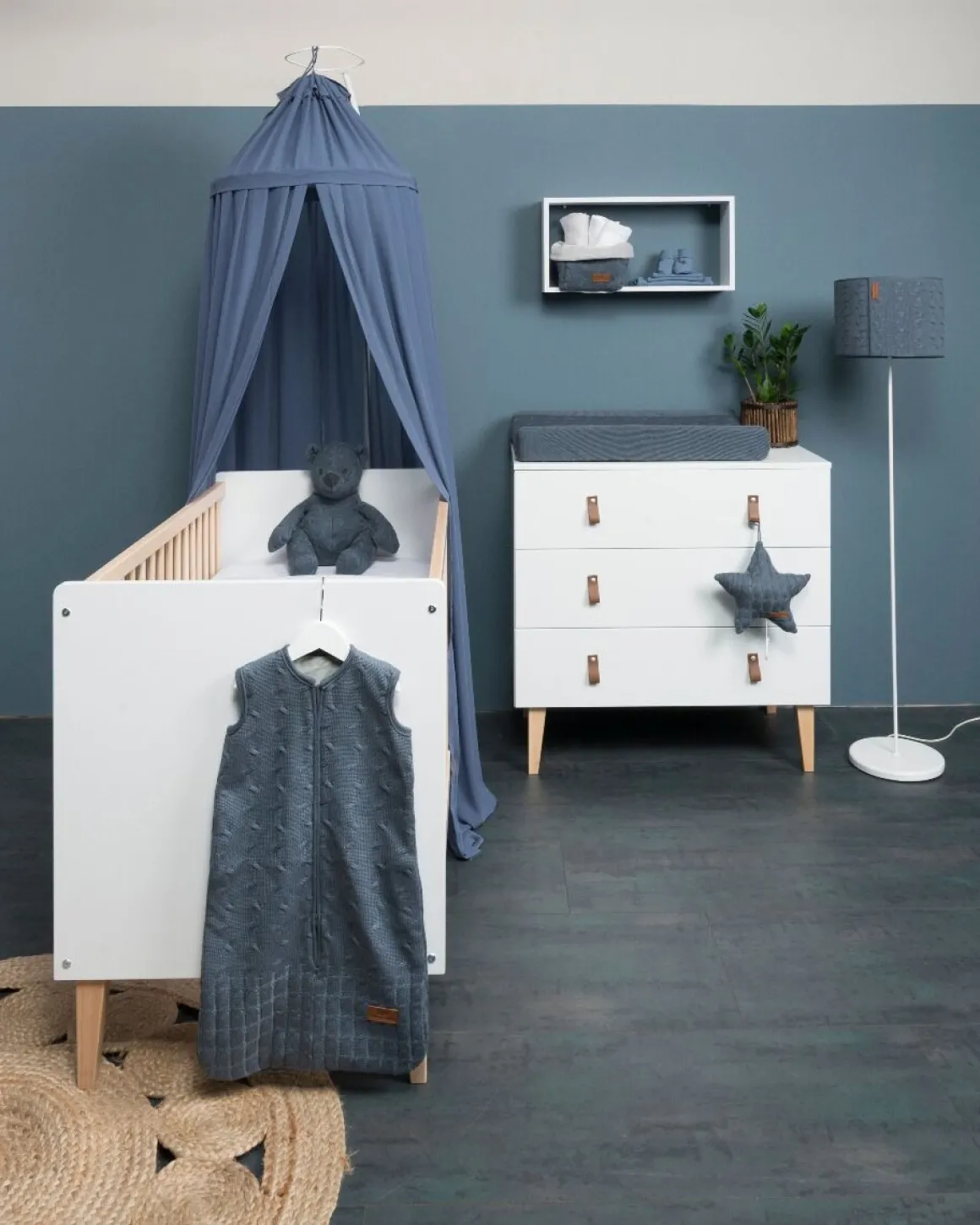 Baby's Only Ledikantdeken Cable Teddy Granit 100x135 cm