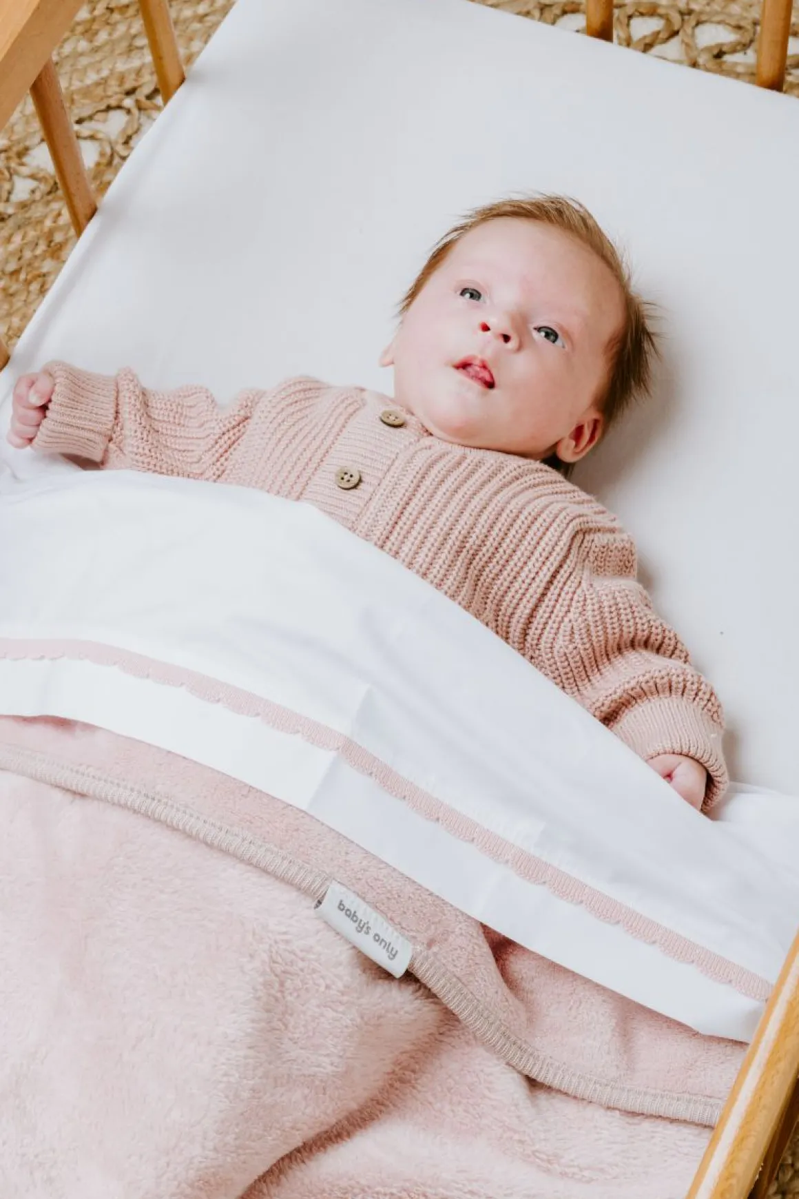 Baby's Only Ledikantdeken Cozy Oud Roze 100 x 135 cm