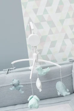 Baby's Only Muziekmobiel Stonegreen/Mint/Wit