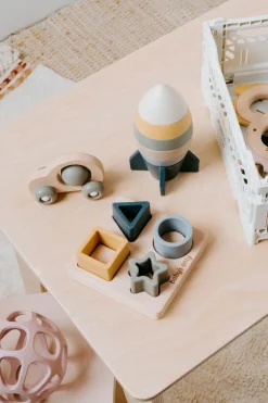 Baby's Only Siliconen Vormenpuzzel Earth 5-Delig