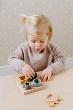 Baby's Only Siliconen Vormenpuzzel Earth 5-Delig