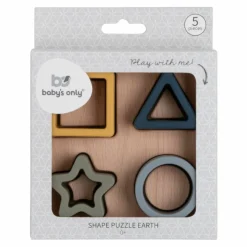 Baby's Only Siliconen Vormenpuzzel Earth 5-Delig