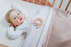 Baby's Only Wiegdeken Teddy Sky Oud Roze 70 x 95 cm