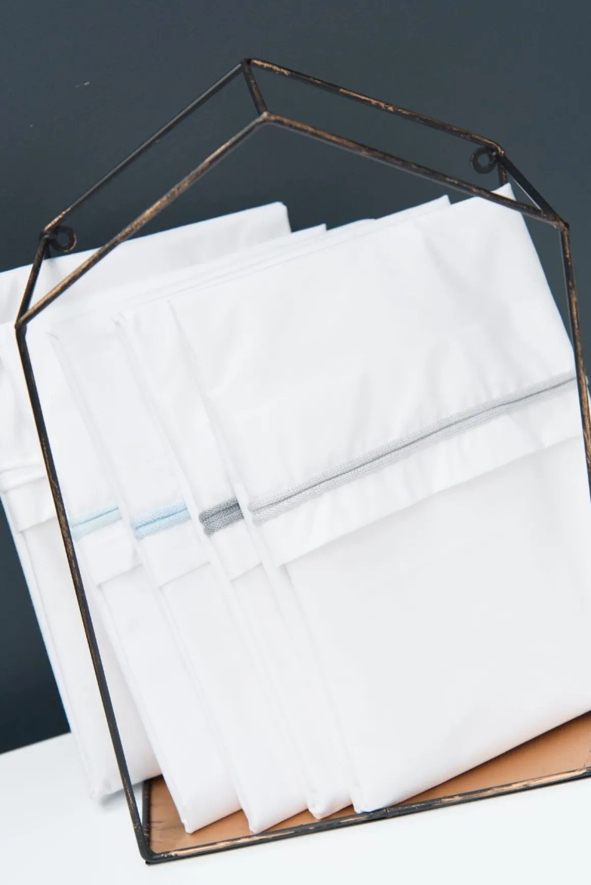 Baby's Only Wieglaken Gebreide Bies Nordic Blue/Wit