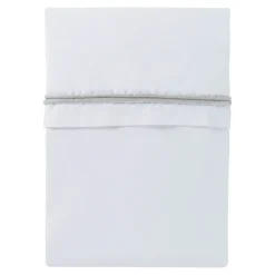 Baby's Only Wieglaken Gebreide Bies Zilvergrijs/Wit