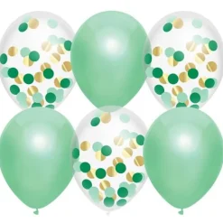 Ballonnen Mix Lovely Mint 30 cm 6 Stuks