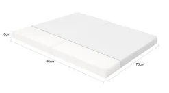 Bebies First Opvouwbaar Boxmatras 76 x 95 x 6 cm