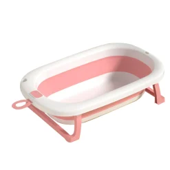 Bebies First Opvouwbaar Baby Badje Roze & Wit