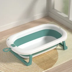 Bebies First Opvouwbaar Baby Badje Groen Wit