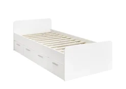 Bibo Kajuitbed Wit Inclusief Rol Lattenbodem