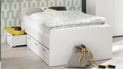 Bibo Kajuitbed Wit Inclusief Rol Lattenbodem