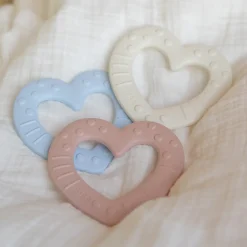 Bibs Baby Bitie Heart Bijtring Peach