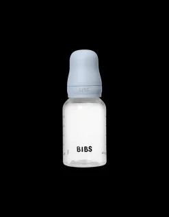 BIBS Baby Fles Rond Latex 150 ml Slow Flow Baby Blue