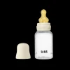 BIBS Baby Fles Rond Latex 150 ml Slow Flow Ivory