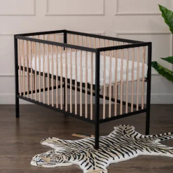 Born Lucky Baby Bed Happy Open Zwart & Naturel