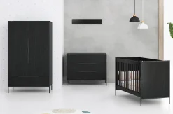 Born Lucky Baby Bed Marble Zwart