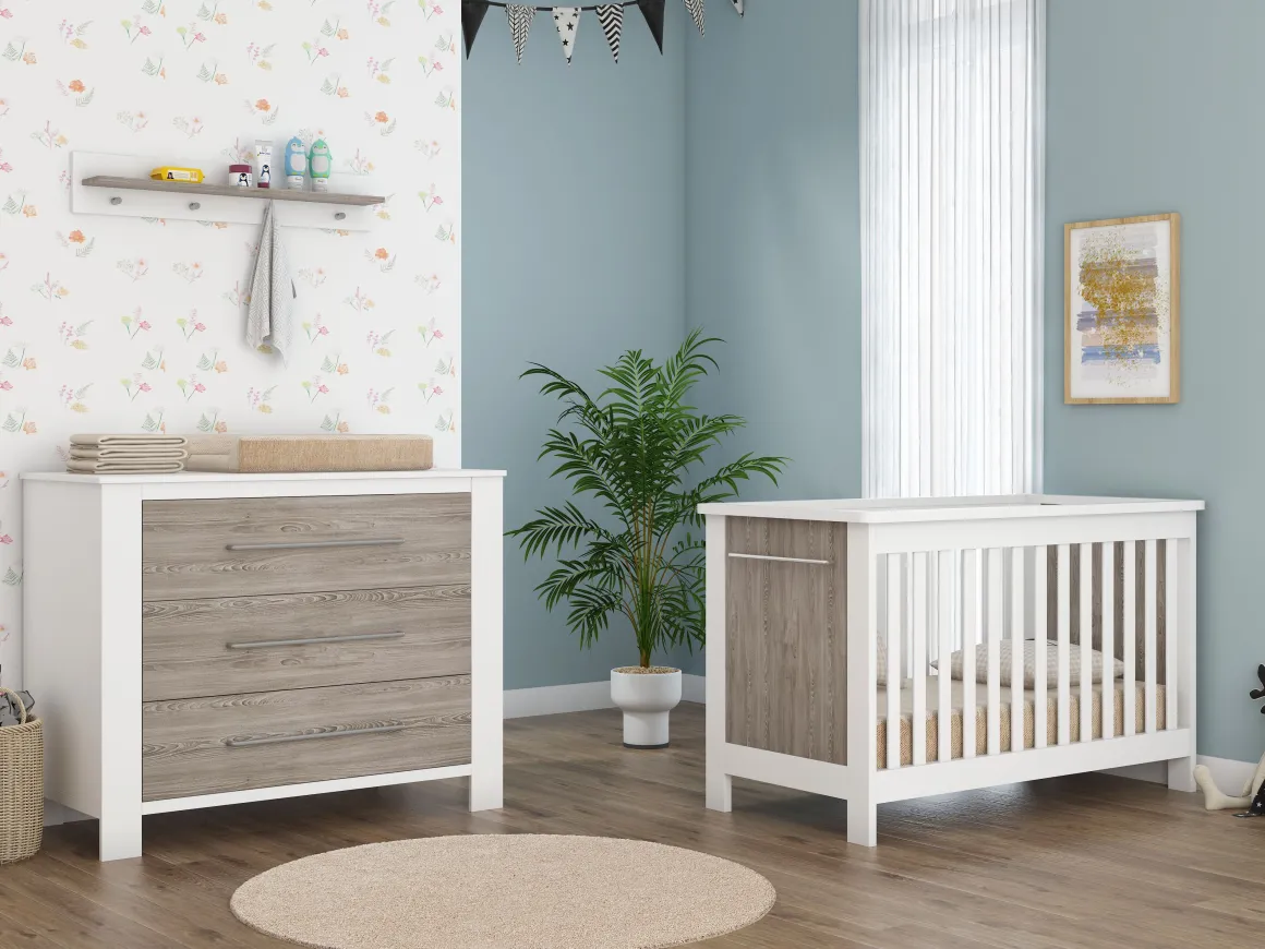 Born Lucky Babykamer 2 Delig Noël Eiken Wit