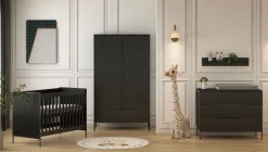 Born Lucky Babykamer Marble 3 Delig Zwart