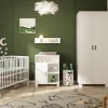 Born Lucky Babykamer Wit 3 Delig Baby Bed Joep + Commode Mila + Kledingkast Mila