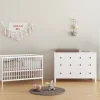 Born Lucky Babykamer Wit 2 Delig Baby Bed Lola + Commode Bretagne
