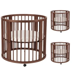 Born Lucky Box Rond Walnoot Met Matras