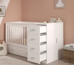 Born Lucky Combi Ledikant Memphis Wit Met Matras