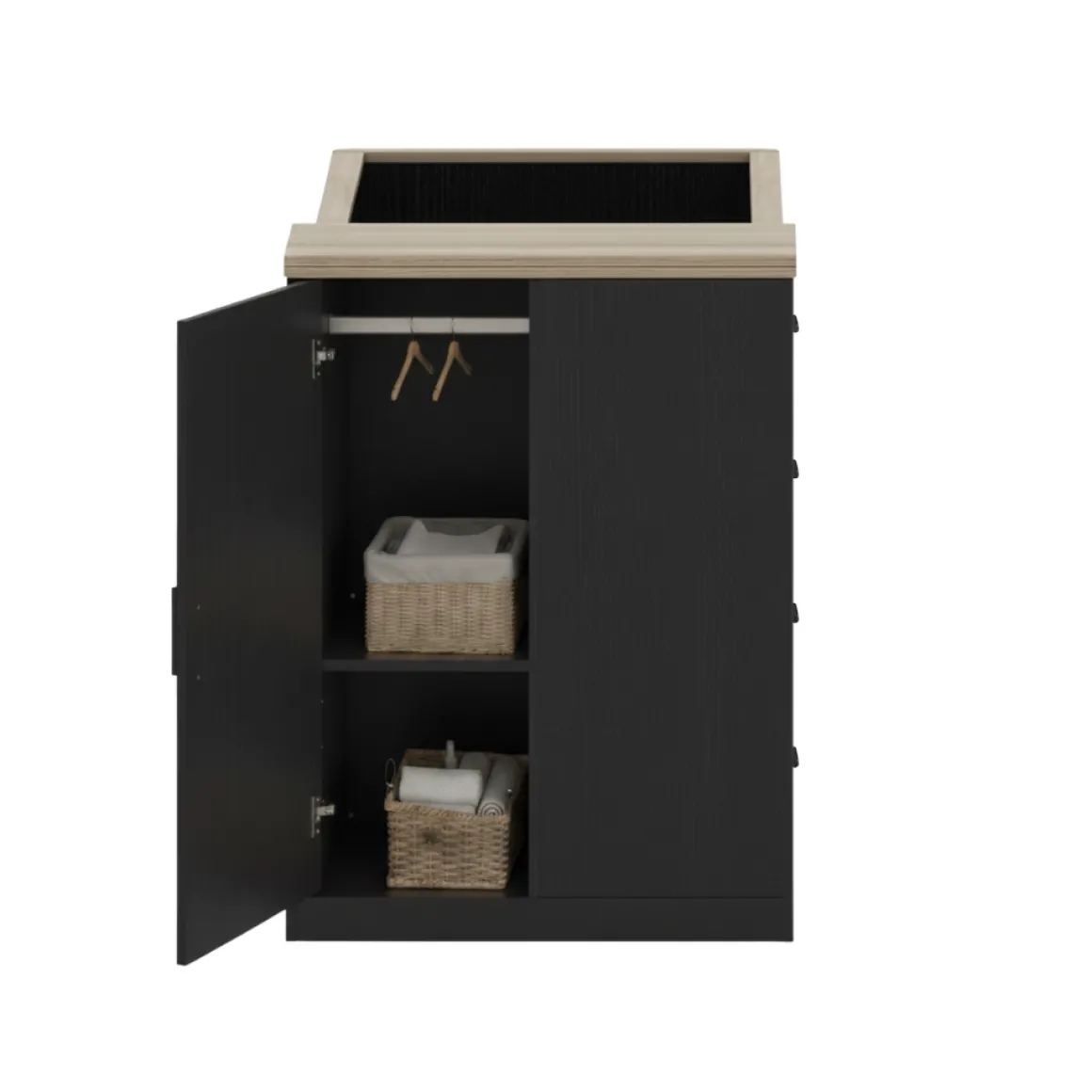 Born Lucky Combi Ledikant Memphis Zwart Eiken