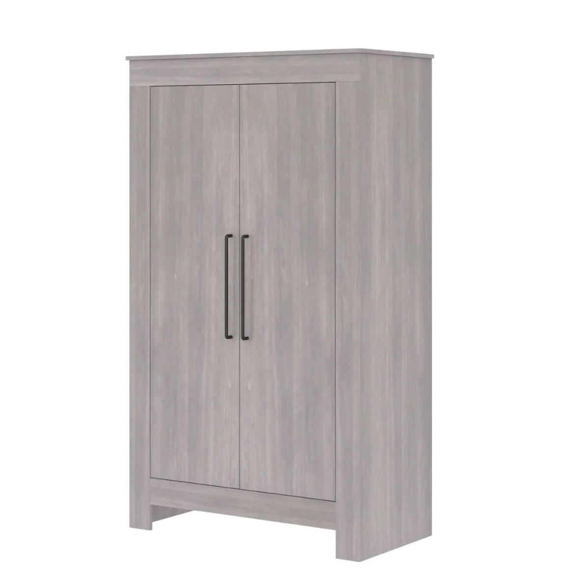 Born Lucky Kledingkast Nevada 2 Deurs Grijs Zwart