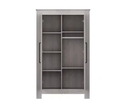 Born Lucky Kledingkast Nevada 2 Deurs Grijs Zwart