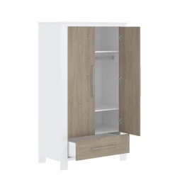 Born Lucky Kledingkast Noël Eiken Wit