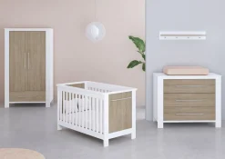 Born Lucky Kledingkast Noël Eiken Wit