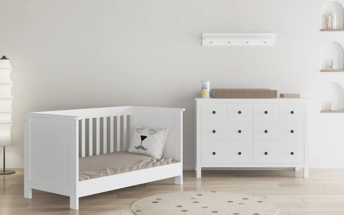 Born Lucky Meegroei Babykamer Bretagne Wit 2 Delig