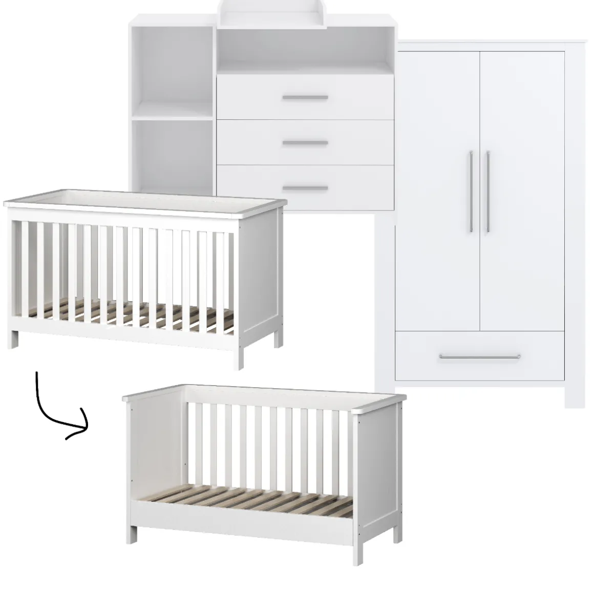 Born Lucky Meegroei Babykamer Jim Wit 3 Delig