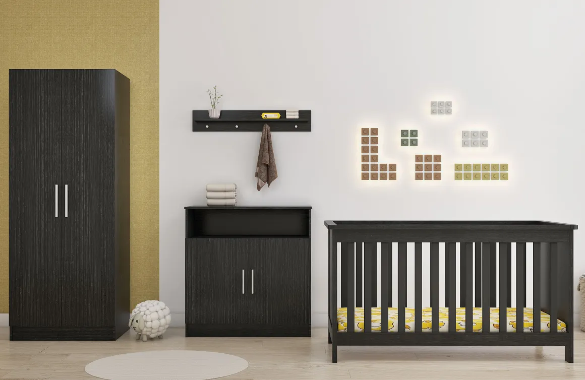 Born Lucky Meegroei Babykamer Tucson Zwart 3 Delig