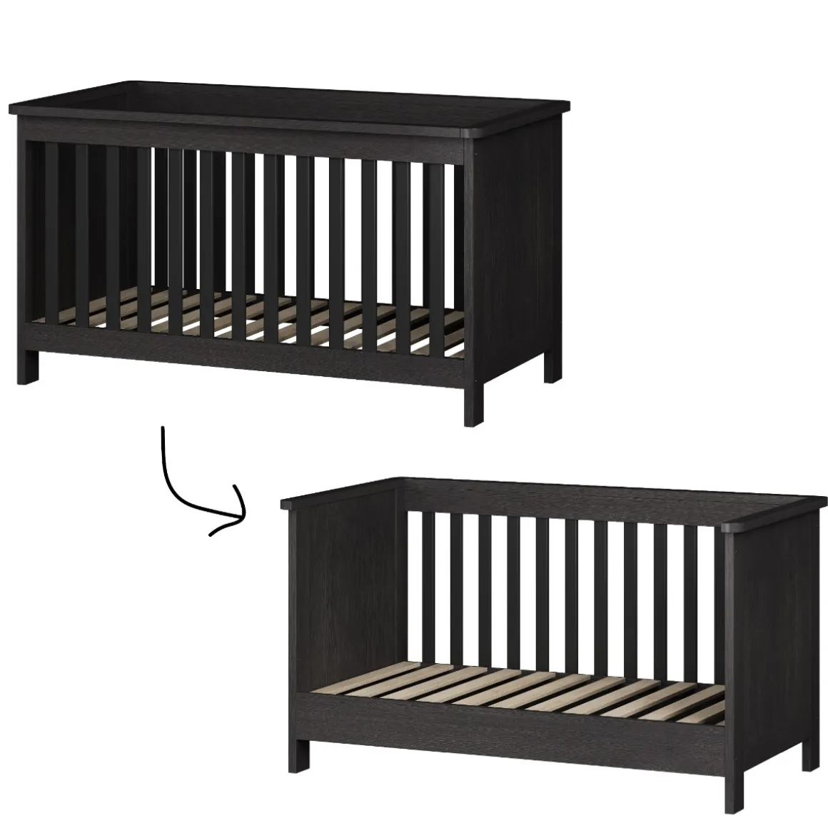 Born Lucky Meegroei Babykamer Tucson Zwart 3 Delig