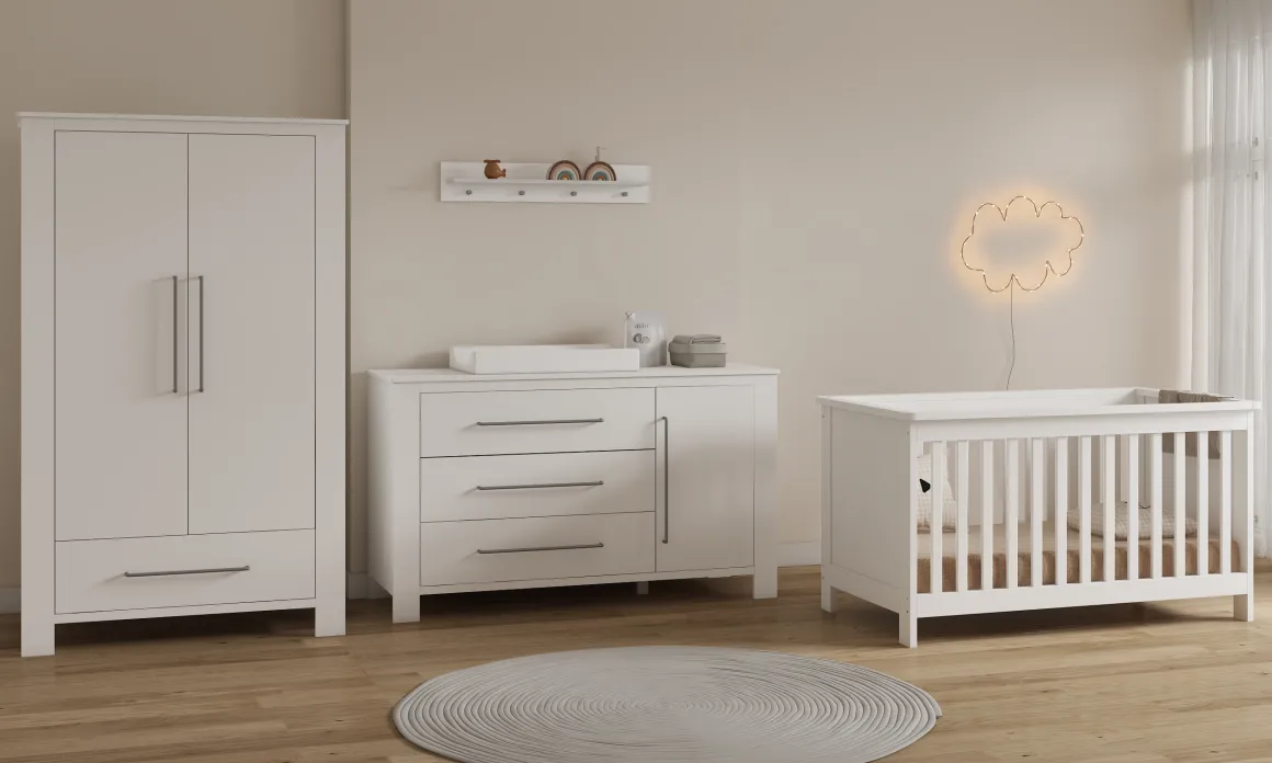 Born Lucky Meegroei Babykamer Noel 3 Delig XL Wit