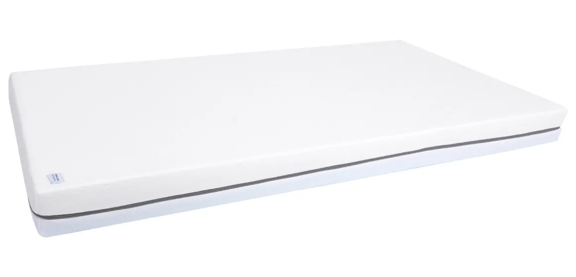 Born Lucky Meegroei Ledikant Met Veiligheidsrekje 70 x 140 cm Wit + Born Lucky Junior Matras 70 x 140 cm