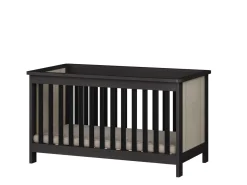 Born Lucky Meegroei Ledikant Oxford Zwart Eiken 70 x 140 cm + Born Lucky Junior Matras 70 x 140 cm