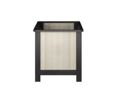 Born Lucky Meegroei Ledikant Oxford Zwart Eiken 70 x 140 cm + Born Lucky Junior Matras 70 x 140 cm